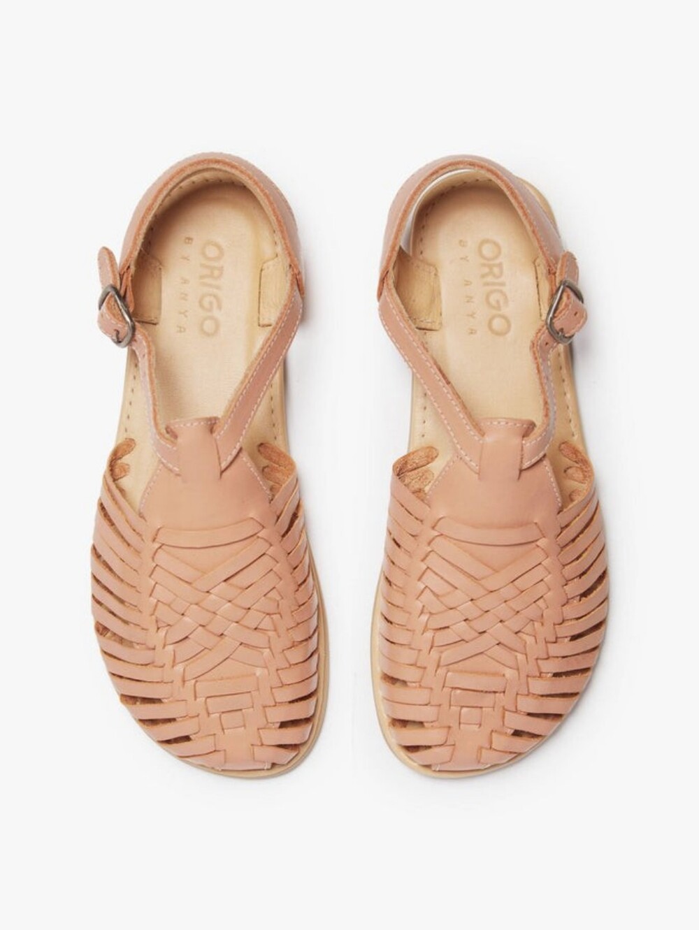 Origo by Anya Woven Leather Huarache Sandals - Women Size 9 EU 39.5 New In Box